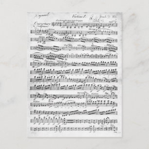 Carte Postale Partition pour l'ouverture à 'Egmont'