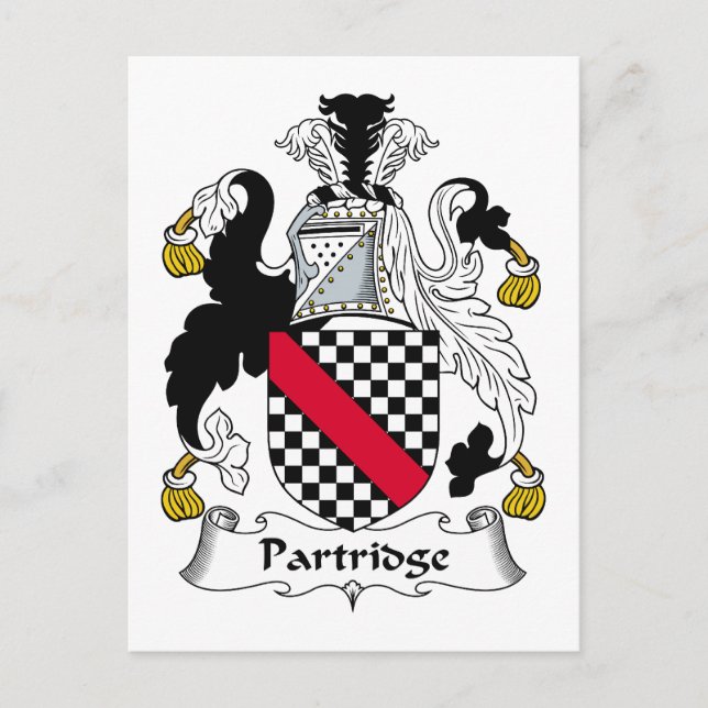 Carte Postale Partridge Family Crest (Devant)