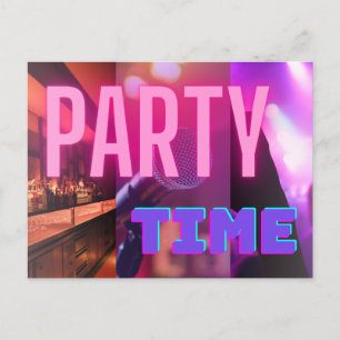 CARTE POSTALE PARTY TIME