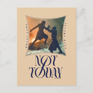 Carte Postale "Pas aujourd'hui" Arya Stark Vs. Le Roi de la Nuit
