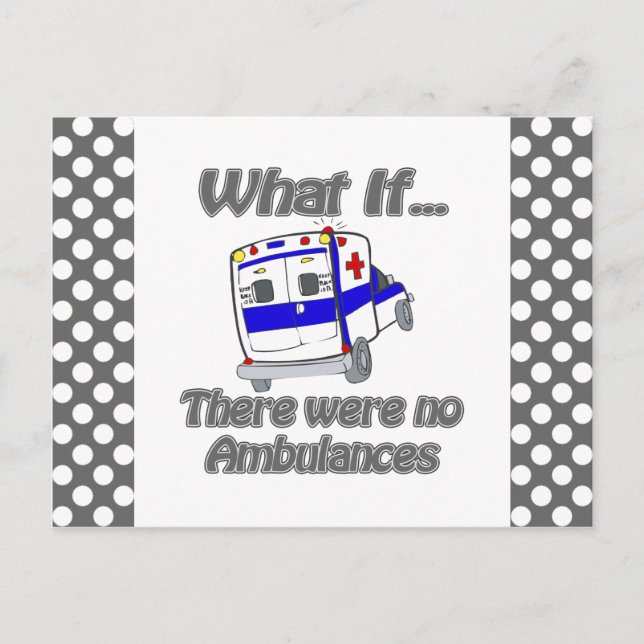 Carte Postale Pas d'ambulances (Devant)