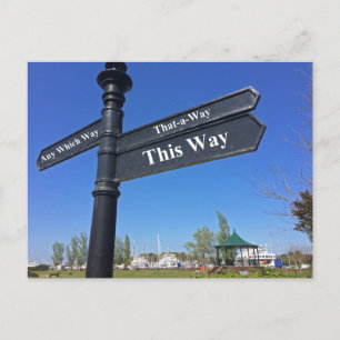 Carte Postale 'Pas de direction'