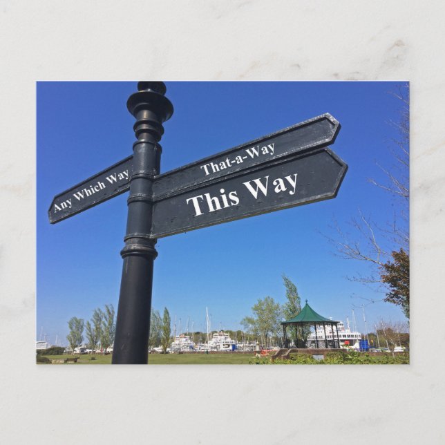 Carte Postale 'Pas de direction' (Devant)