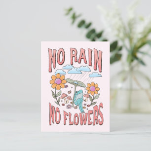 Carte Postale Pas de pluie ni de fleurs