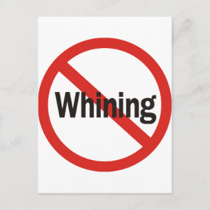 Carte Postale Pas de Whining