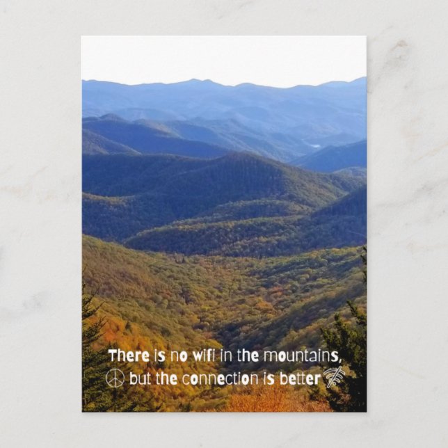 Carte Postale Pas de WIFI (Devant)