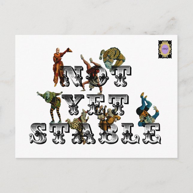 Carte Postale Pas encore stable (Devant)