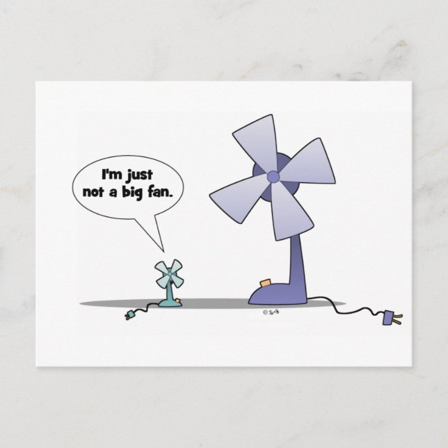 Carte Postale Pas un grand fan (Devant)