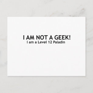 Carte Postale Pas une chemise geeky geek, drôle