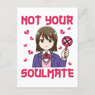 Carte Postale Pas votre Âne anti-Valentines Jour
