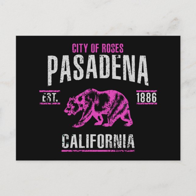 Carte Postale Pasadena (Devant)