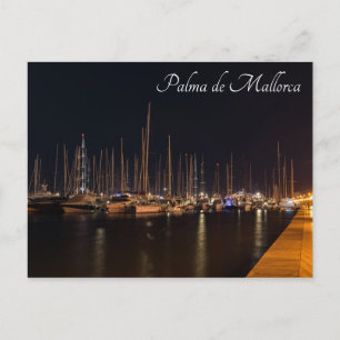 Carte Postale Paseo maritimo la nuit - Palma de Mallorca