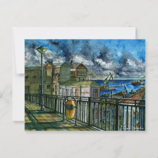 Carte Postale Paseo Mirador de Valparaíso 