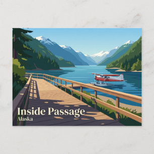 Carte Postale Passage Intérieur USA