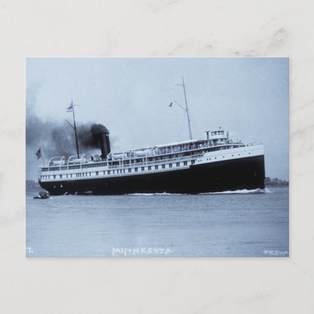 Carte Postale Passager Steamer Minnesota - Louis Pesha (Devant)