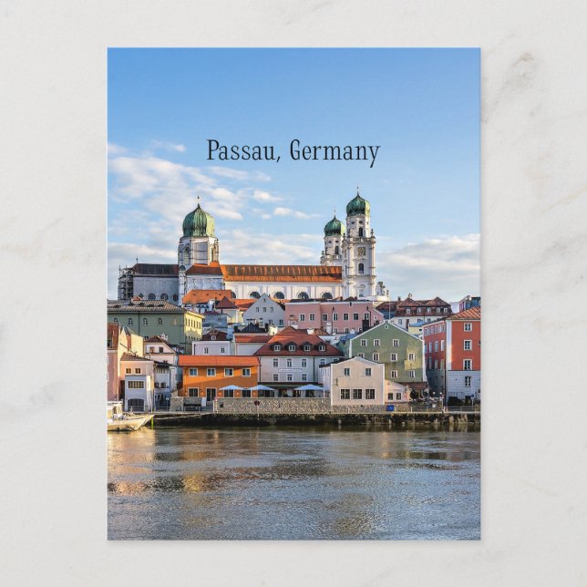 Carte Postale Passau, Allemagne, photo du paysage urbain (Devant)