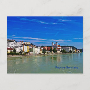 carte postale Passau, bavarie, allemagne,