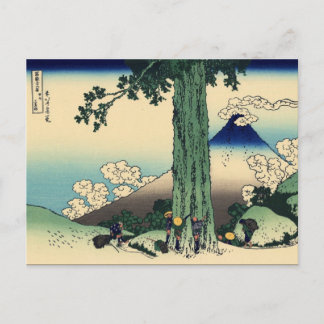 Carte Postale Passe Mishima dans la province de Kai (par Hokusai