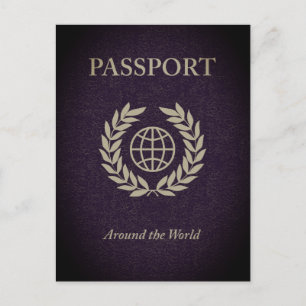 Carte Postale passeport mondial