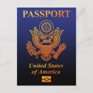 CARTE POSTALE PASSEPORT(USA)