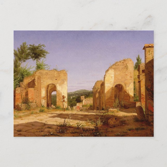 Carte Postale Passerelle dans la Via Sepulcralis par Christen Ko (Devant)