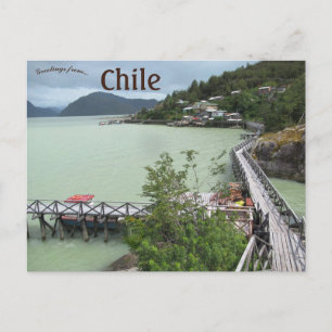 Carte Postale Passerelles de Tortel au Chili