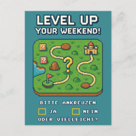 Carte Postale Passez votre week-end au niveau supérieur !