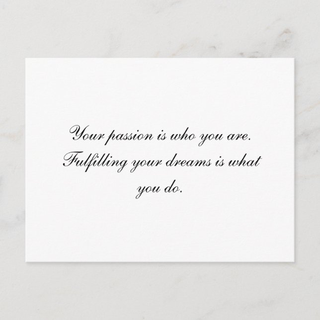 Carte Postale Passion (Devant)