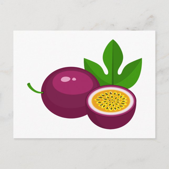 Carte Postale Passion fruit slices (Devant)