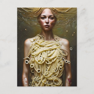 Carte Postale Pasta Goddess