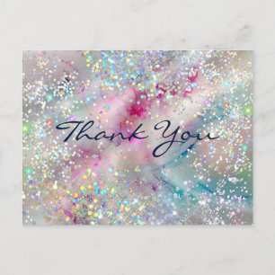 Carte Postale Pastel Alcool Enk Holographique Parties scintillan