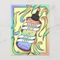 Pastel Arc-en-ciel Bouteille Ado Cartoon fille