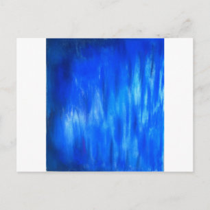Carte Postale Pastel Blue Blaze (expressionnisme abstrait)