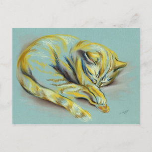 Carte Postale Pastel Chat - Tabby Chaton