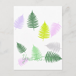 Carte Postale Pastel Colors Lucky Fern