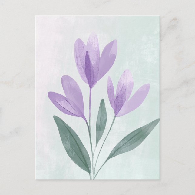 Carte Postale Pastel Flora dans la douceur #107 (Devant)