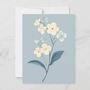 Carte Postale Pastel Flora dans la moelleux #093