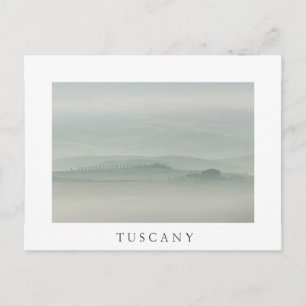 Carte Postale Pastel matin dans la brouillard toscane