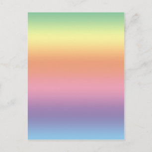 Carte Postale Pastel Rainbow