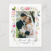 Pastel Spring Floral Blooms Mariage Merci