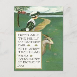 Carte Postale Pasture irlandaise de chèvre