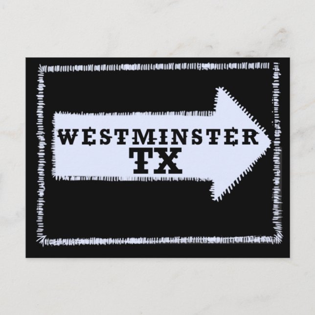 Carte Postale Patch Westminster (Texas) (Devant)