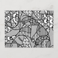 Patchwork Motif noir et blanc 04