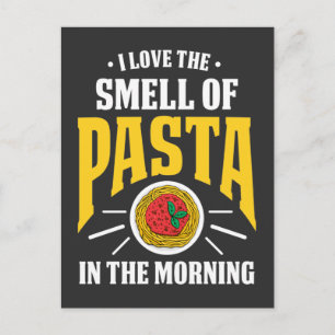 Carte Postale Pâtes italiennes Spaghetti Noodles Amateurs de nou