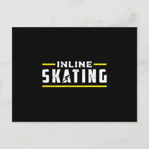 Carte Postale Patinage en ligne Patins Patinage Inliner Drôle ca