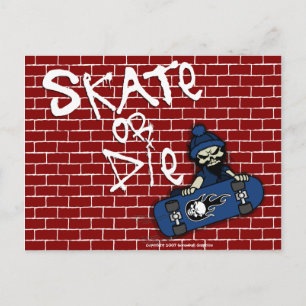Carte postale Patinage ou décès