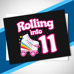 Carte Postale Patinage pour enfants - 11e anniversaire - Patinag