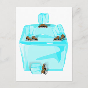 Carte Postale Patinage sur glace