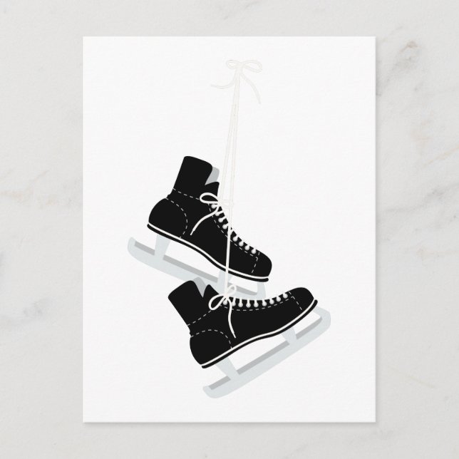 Carte Postale Patins de hockey sur glace (Devant)