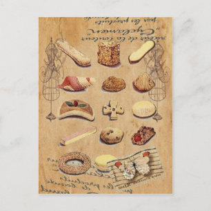 Carte Postale pâtisserie pâtisserie gâteau dessert